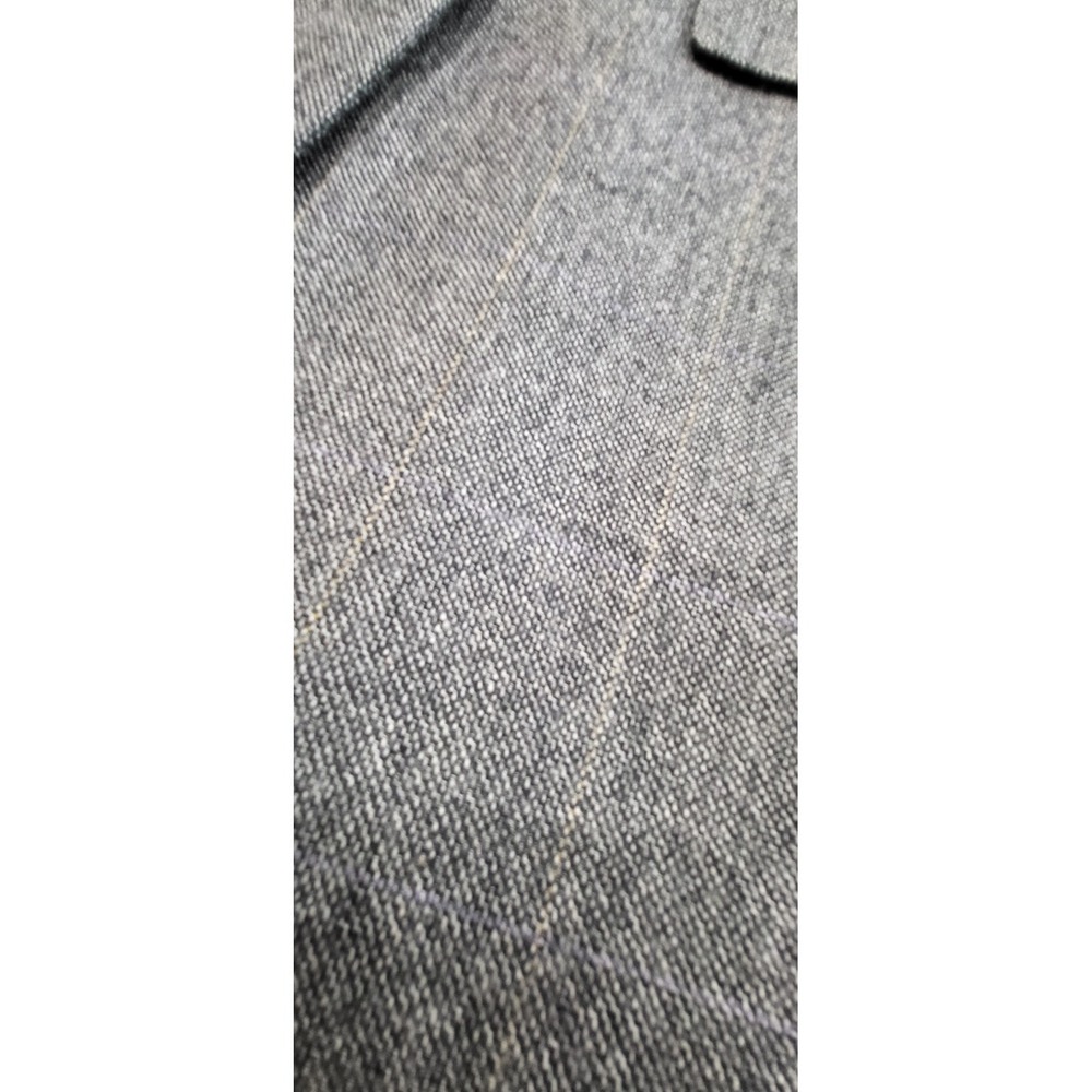 Chaps Ralph Lauren Vintage 90s Blazer Mens 42L Wool Textured Sport Coat Gray - Picture 9 of 16